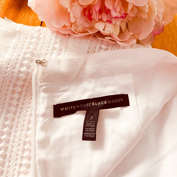 White House Black Market Fringe Lace Pencil Skirt - Picture 3 of 5